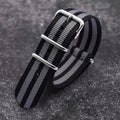 Classic NATO Strap — Black / Grey