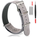 Leather NATO Strap — Gray