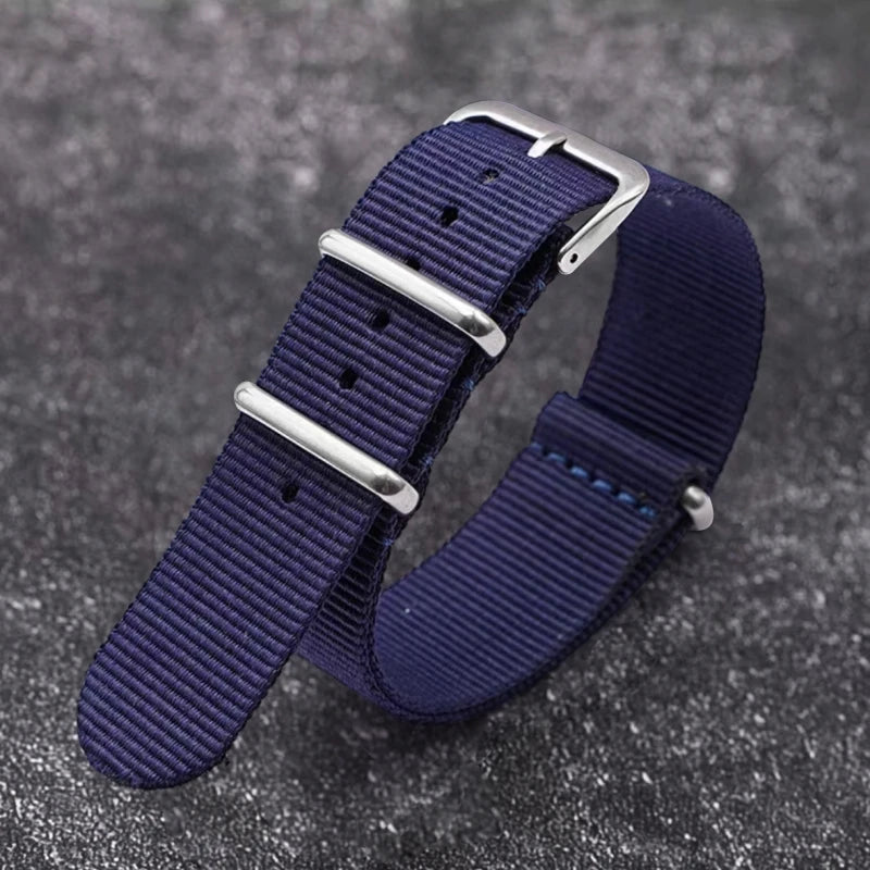 Classic NATO Strap — Navy Blue