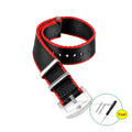 Classic NATO Strap — Black / Red