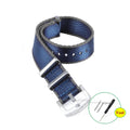 Classic NATO Strap — Blue / Grey