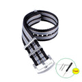 Regimental NATO Strap — Black / Khaki / Grey