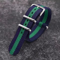 Regimental NATO Strap — Blue / Green