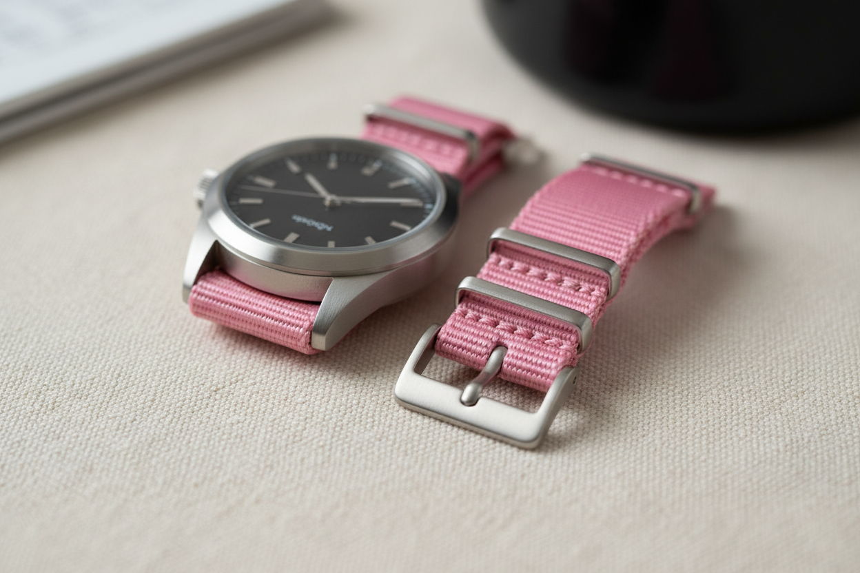 Cherry Blossom NATO - Minimalist Product Photography