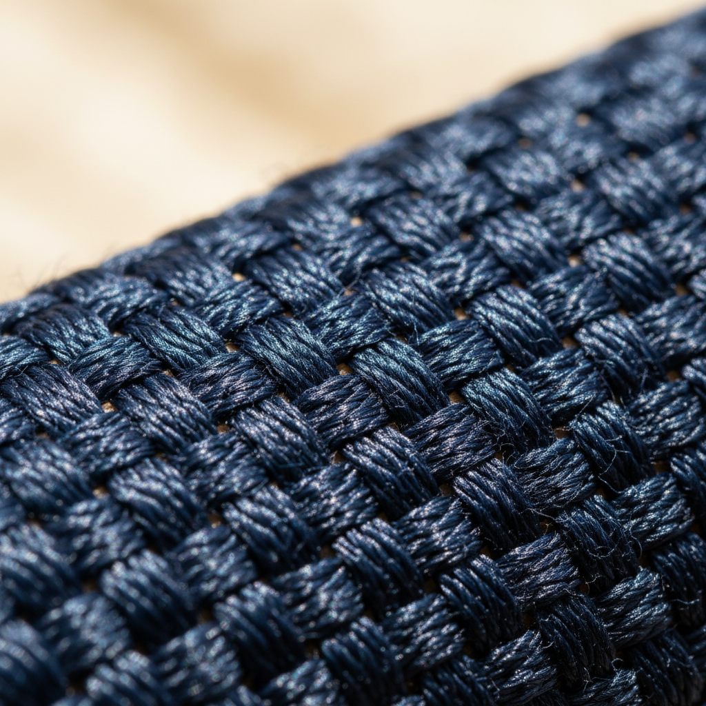 Navy Blue Ballistic Nylon Weave Macro